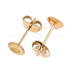 Accesorios para pendientes de acero inoxidable 304&nbsp;STAS-D389-03D-G