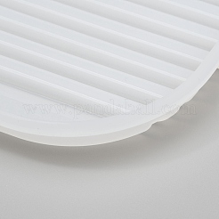 Rechteck mit Streifengriff Essteller Silikonformen&nbsp;DIY-L021-55