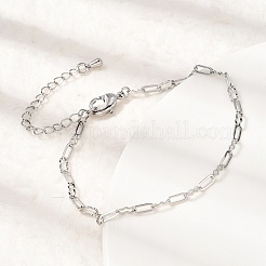Messing-Armbänder mit ovalen Gliederketten für Damen&nbsp;BJEW-F531-05P