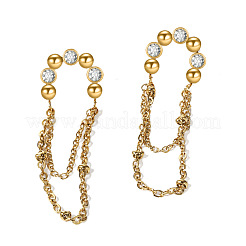 Boucles d'oreilles à pampilles en cristal et strass en acier inoxydable 304&nbsp;FS-WGBDD4A-01