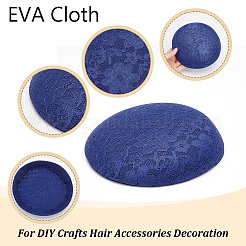 Runder Fascinator-Hutsockel aus Hanfimitat für Modewaren&nbsp;AJEW-WH0472-45C-01