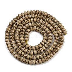 Natürlicher Rudraksha-Bodhi-Saatperlen-Strang&nbsp;WOOD-B010-D03-4x6mm