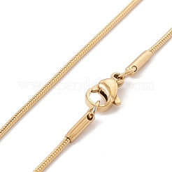 Collar con colgante de abeja de cuarzo natural y redondo plano con cadena de serpiente de acero inoxidable 304&nbsp;NJEW-K244-13G