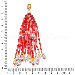 Grandi ciondoli con perline di plastica&nbsp;PL-CBA0279-01D
