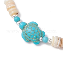 Natürliche Süßwasser-Muschel-Stretch-Armbänder&nbsp;BJEW-JB11804-01