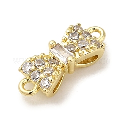Verbindungsanhänger mit durchsichtigem Zirkonia-Pavé aus Messing&nbsp;LS-KK-G499-14G
