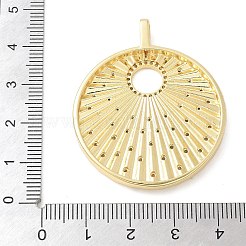 Colgante micropavé cubic zirconia de latón&nbsp;KK-K298-47G
