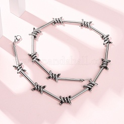 Colliers unisexes en acier inoxydable 304&nbsp;NJEW-C115-01AS