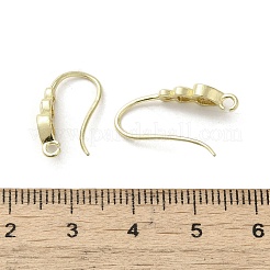 Crochets d'oreille en laiton avec micro pave zircone cubique&nbsp;KK-C048-13B-G