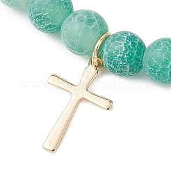 Braccialetti con ciondolo a croce minuscola in acciaio inossidabile 304&nbsp;BJEW-JB13461