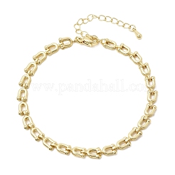 Armband aus Messinggliedern für Damen&nbsp;BJEW-K298-06G