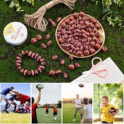 Bausatz zum Basteln von Rugby-Perlen-Armbändern&nbsp;DIY-NB0007-48