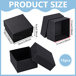 Cajas de almacenamiento de billetera de cartón y papel&nbsp;CON-WH0107-66A