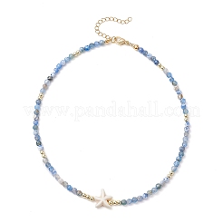 5 Stück 5 Farben Sommer Strand Halsketten aus natürlichem Amethyst&nbsp;NJEW-JN05262
