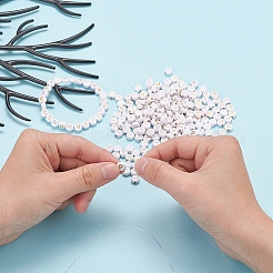 500pcs Plattierung Acrylperlen&nbsp;PACR-YW0001-07