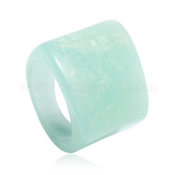 Rechteckige Fingerringe aus Acryl für Damen&nbsp;WGE6404-03