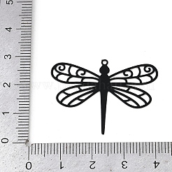 Anhänger aus sprühlackiertem 430er Edelstahl mit geätzten Metallverzierungen&nbsp;STAS-A192-02EB
