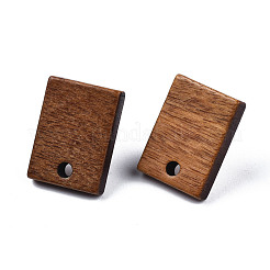 Accessoires de boucles d'oreilles en bois de noyer&nbsp;MAK-N032-018