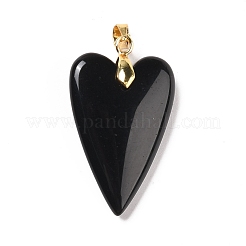 Natürlichen Obsidian Anhänger&nbsp;G-E570-01G-10