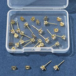 16 Stück Ohrstecker aus Messing&nbsp;KK-FS0001-56G