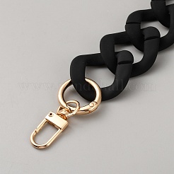 Gummierte Acryl-Tasche mit gedrehter Kette&nbsp;AJEW-WH0709-155