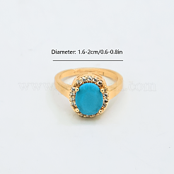 Anelli aperti con polsino in ottone micro pavé di zirconi cubici per donna&nbsp;YE6141-2