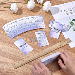 240 x Pflegeanleitungskarte aus Papier mit Blumendruck&nbsp;AJEW-FG0005-62C