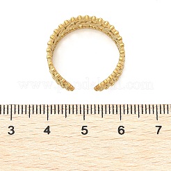 Anillos abiertos de acero inoxidable 304 con forma de hoja para mujer&nbsp;RJEW-Q006-03A-G
