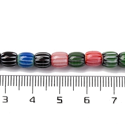 Colliers de perles chevron en fil de verre filé à la main&nbsp;X-LAMP-K041-01A-03
