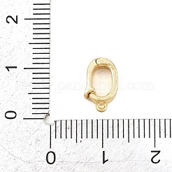 Messing Micro Pave klare Zirkonia Enhancer Shortener Anhänger Bügel&nbsp;KK-Z151-02G