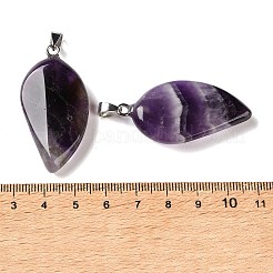 Ciondoli in ametista naturale fasciata&nbsp;GG-CBACB71-05P-16