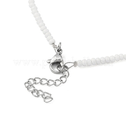 Stretch-Armband und Perlenkette aus ABS-Kunststoff mit Imitationsperlen&nbsp;SJEW-JS01278