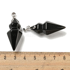 Natürliche spitze Obsidiananhänger&nbsp;G-F766-08AS-05