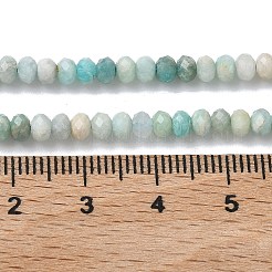 Natürliche Blumen Amazonit Perlenstränge&nbsp;G-L651-B02-4x3mm