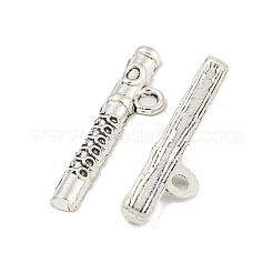 Style tibétain pendentifs en alliage de zinc de flûte&nbsp;TIBEP-R334-327AS-RS