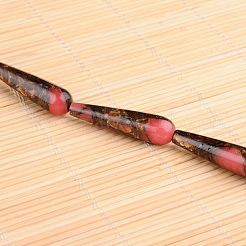 Diaspro imperiale sintetico tinto assemblato e fili di perle di bronzite&nbsp;G-E327-26