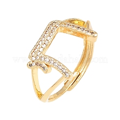 Anneaux de manchette en laiton micro pave zircone cubique&nbsp;KK-CBA960E-23G
