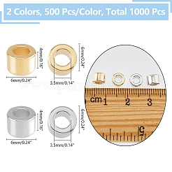 1000 stücke 2 farben ccb kunststoffperlen&nbsp;CCB-DC0001-18