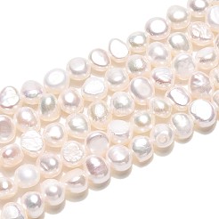 Fili di perle di perle d'acqua dolce coltivate naturali&nbsp;PEAR-T006-18B