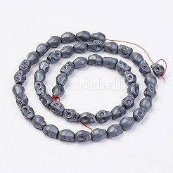 Non magnetici perle ematite sintetico fili&nbsp;G-F396-16-6x8mm