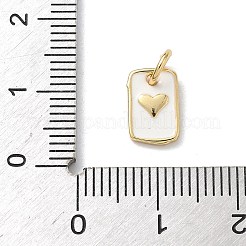 Charms del esmalte de bronce&nbsp;KK-B155-15G-02