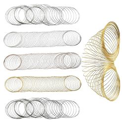 300 Kreise 5 Farben Stahl-Memory-Draht&nbsp;TWIR-YW0001-03