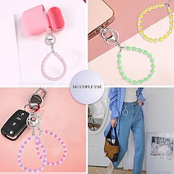 Porte-clés perles acryliques&nbsp;KEYC-YW00142-01