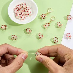 20 pz perline irregolari in laminato lampwork fatte a mano&nbsp;FOIL-SZ0001-01