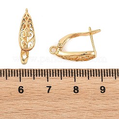 Componentes para pendientes de aro de latón Shegrace&nbsp;XGRQ79390-938G