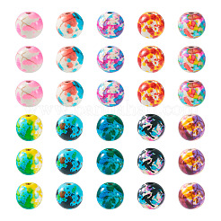 250 Uds. Cuentas teñidas de turquesa sintética de 10 colores&nbsp;G-TA0001-72