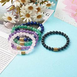 Bracciali tratto di pietra misti naturali&nbsp;BJEW-JB06567