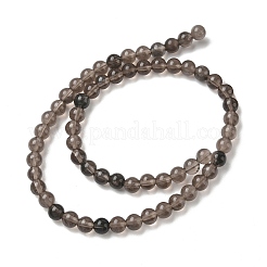 Natürliche Eis Obsidian Perlen Stränge&nbsp;G-P590-A03-6mm-01