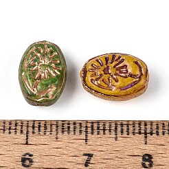 Picasso-Backfarbe und mit Goldmetall durchzogene Glasperlen&nbsp;DGLA-T004-70M