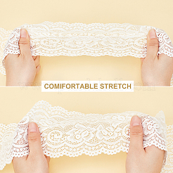 Accessoires de costume de broderie de dentelle élastique&nbsp;DIY-WH0185-07A